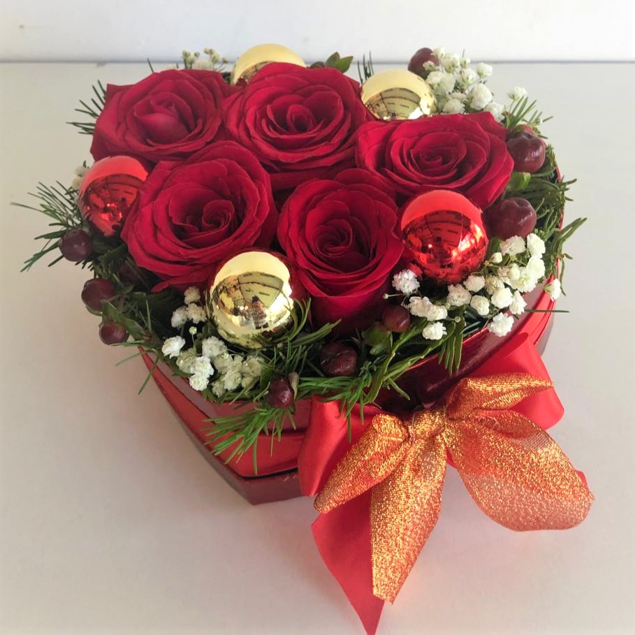 Caja Coraz�n de Navidad